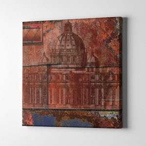 rustic berlin cathedral art on canvas