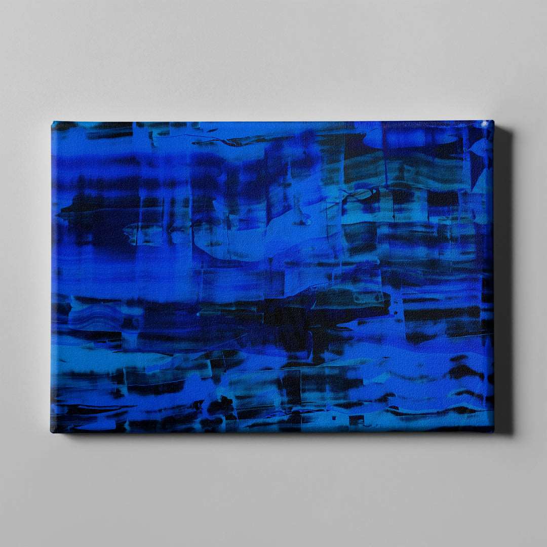 Black and Blue Abstract Strokes - Unlimited Art Project -
