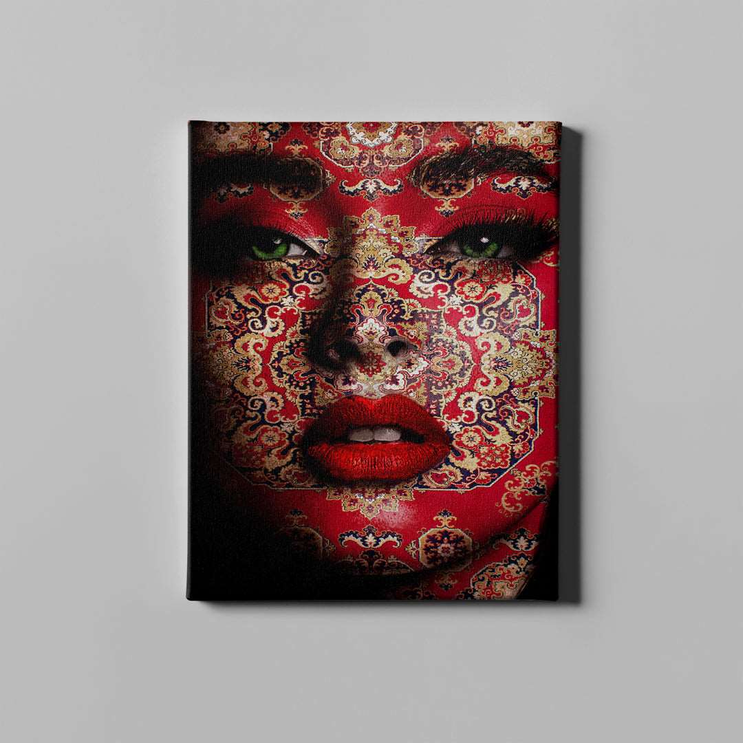 Classical Red Rug Face - Unlimited Art Project -