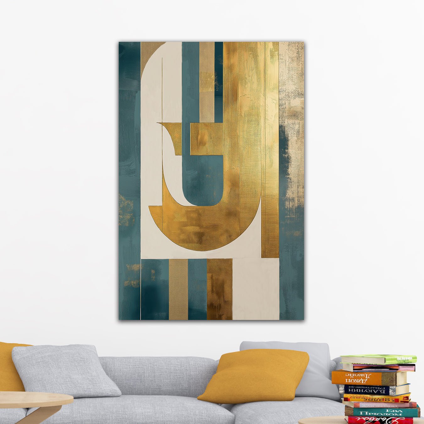 Golden Teal Hope - Unlimited Art Project -