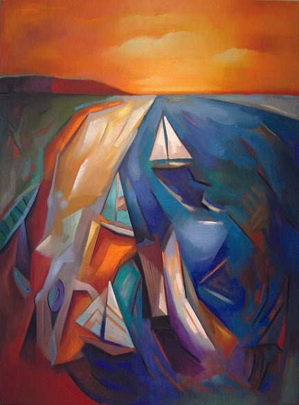 Sunset Sailboat - Unlimited Art Project -