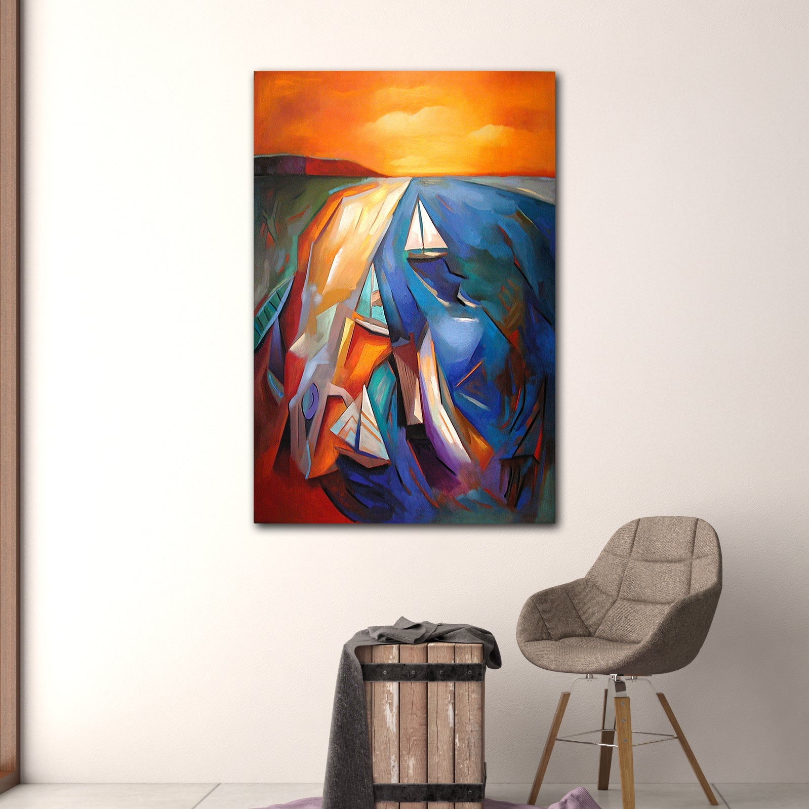 Sunset Sailboat - Unlimited Art Project -