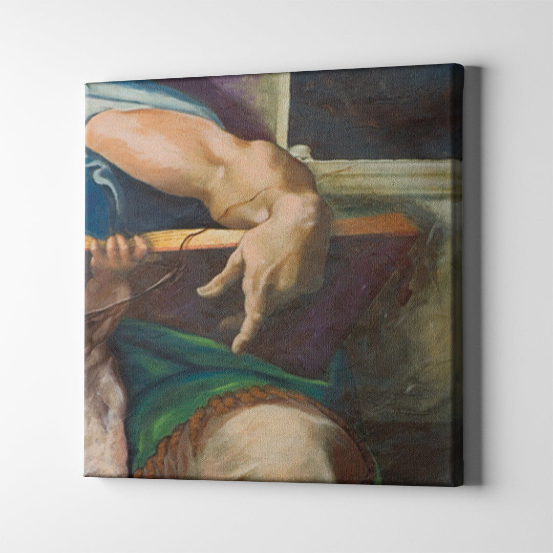 arm of apostle fresco art on canvas