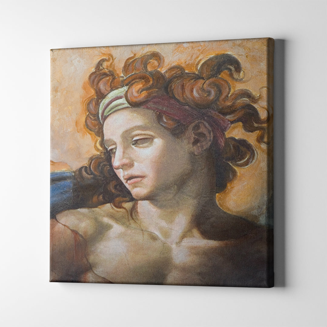 ignudi michel angelo fresco art on canvas