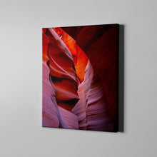 Load image into Gallery viewer, photograph of inside a canyon on canvas
