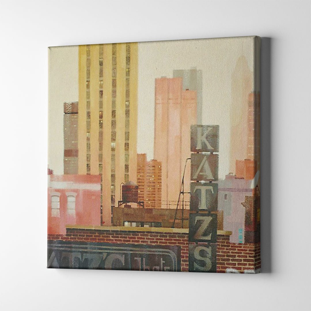 katzs deli new york city art on canvas