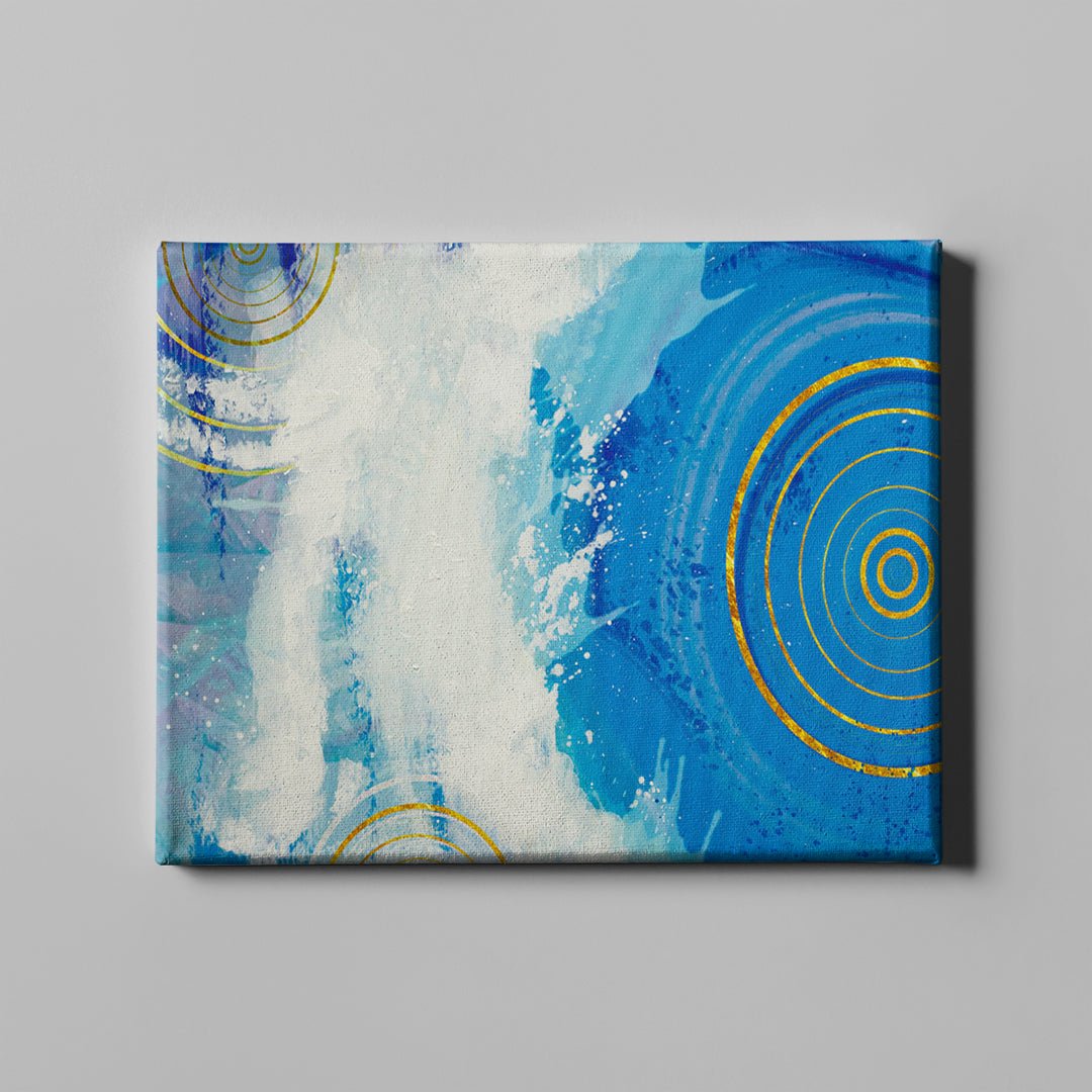 White Blue Circle Gem - Unlimited Art Project -