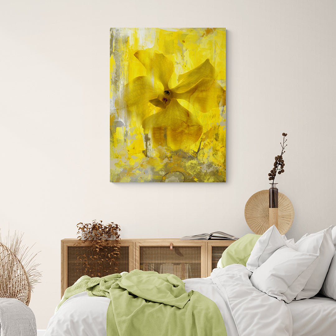 Yellow Abstract Flower - Unlimited Art Project -