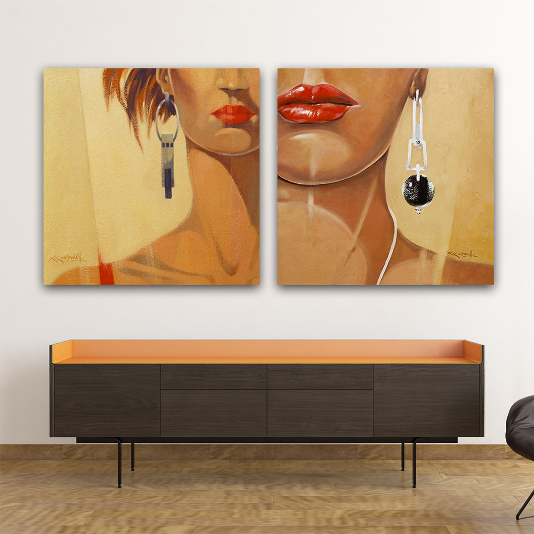 JOIA and Black Earring Canvas Bundle