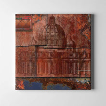 Load image into Gallery viewer, rustic berlin cathedral art on canvas

