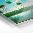 blue sky on the everglades art on acrylic