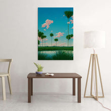 Load image into Gallery viewer, blue sky on the everglades art on canvas
