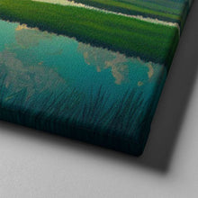 Load image into Gallery viewer, everglades lake during a sunset nature art on canvas
