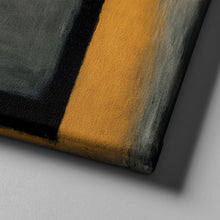 Load image into Gallery viewer, black and orange modern abstract art on canvas
