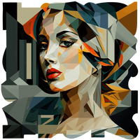 gray and black modern abstract art on cut acrylic