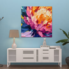 Load image into Gallery viewer, pink and orange painted abstract art on canvas
