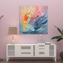 Load image into Gallery viewer, pink and blue painted abstract art on canvas

