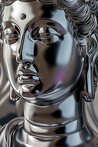 Chrome Buddha - Unlimited Art Project - 