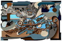 Light Blue Oddity - Unlimited Art Project - 