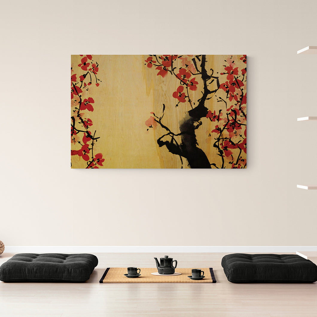 cherry blossom tree art on canvas