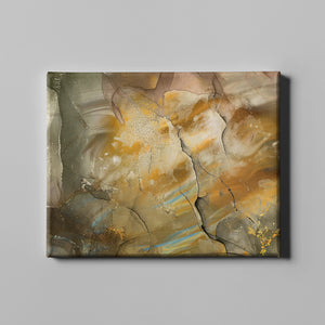 earthen stone abstract art on canvas