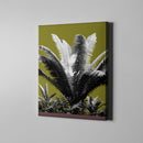 olive fern nature art on canvas