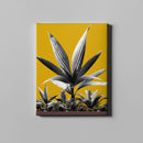 yellow tropical plant nature art on canvas