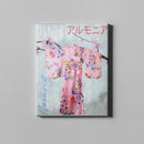 pink kimono japanese art on canvas