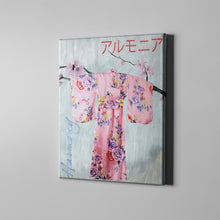 Load image into Gallery viewer, pink kimono japanese art on canvas
