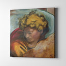 orange and red apostle fresco art on canvas