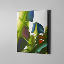 Load image into Gallery viewer, big leaf plant nature art on canvas
