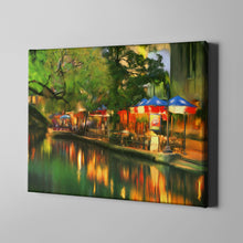 Load image into Gallery viewer, san antonio river walk art on canvas
