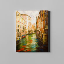 Load image into Gallery viewer, venice canal art on canvas
