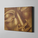 golden buddha art on canvas