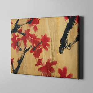 cherry blossom painting art on canvas