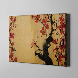 cherry blossom tree art on canvas