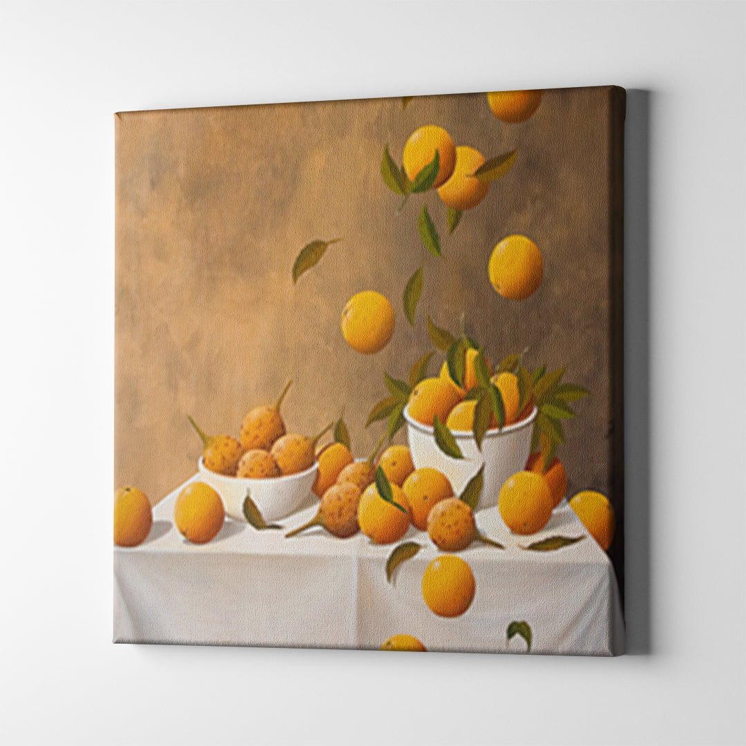 Oranges in White Bowls - Unlimited Art Project - 