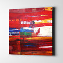 Red and White Strokes Abstract - Unlimited Art Project - 