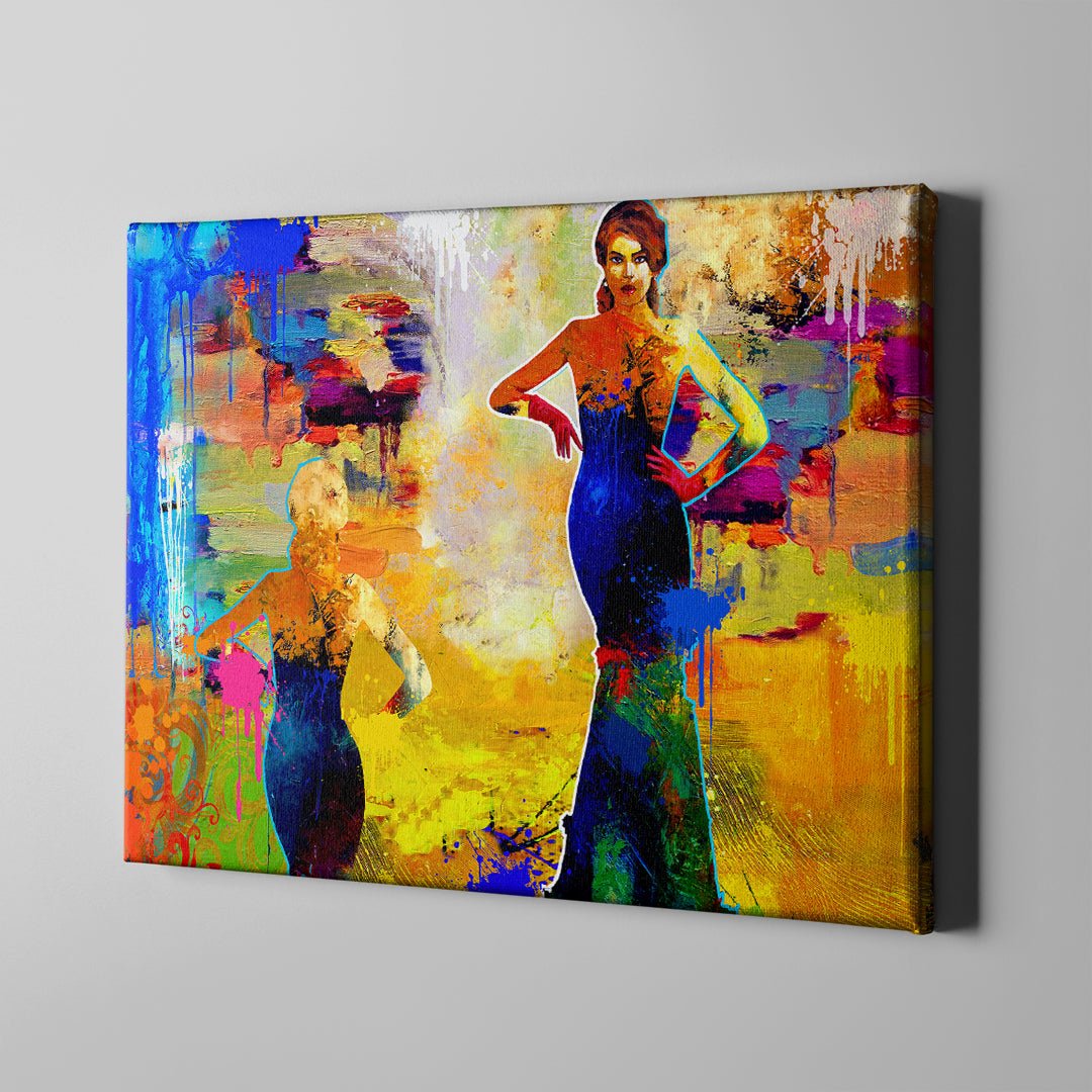 Slim Colorful Dress - Unlimited Art Project - 