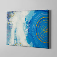 White Blue Circle Gem - Unlimited Art Project - 