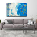 White Blue Circle Gem - Unlimited Art Project - 