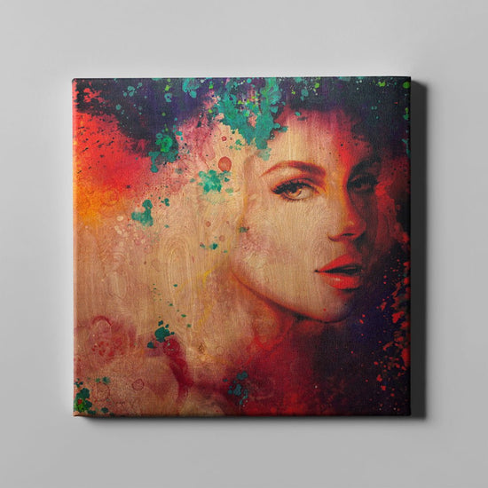 Wood Red and Purple Figurative