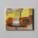 Yellow Brown Strokes Abstract - Unlimited Art Project - 