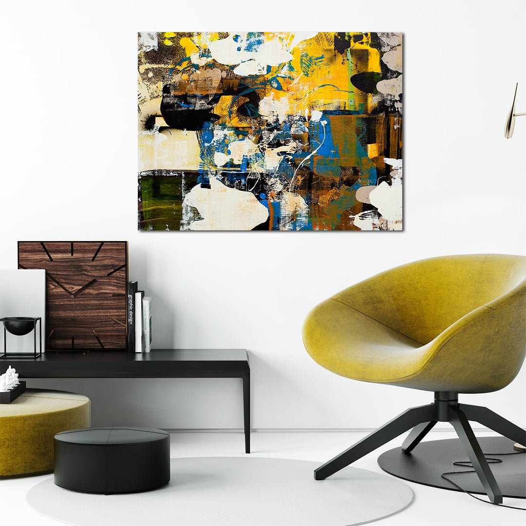 Yellow White Splash - Unlimited Art Project - 